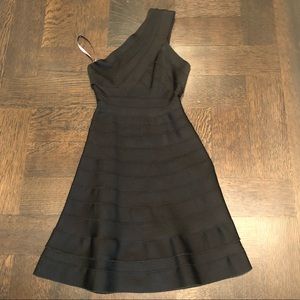 Black Herve Leger Bandage Dress